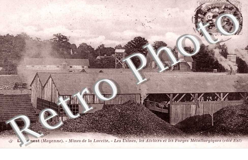 Mines de la Lucette Les usines, les ateliers et les forges metallurgiques (cote est)