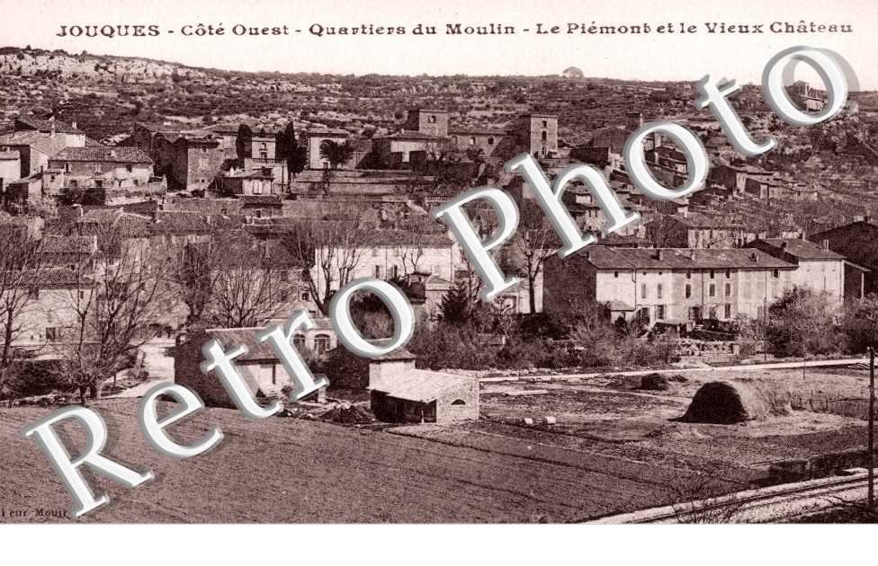quartiers du moulin Le Piemont et le vieux chateau
