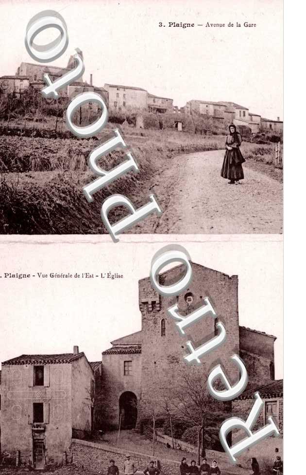 avenue de la gare - vue generale de l'est L'eglise