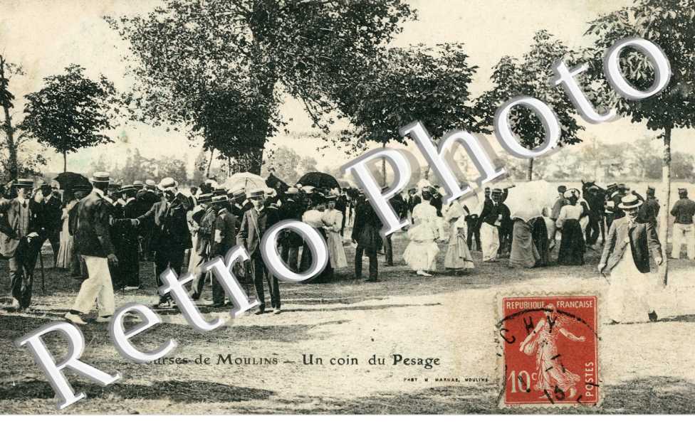 Courses de Moulins Un coin du pesage