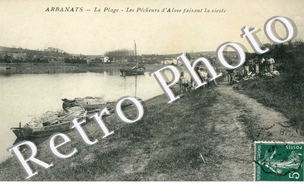 Les pecheurs d'Aloses faisant la sieste