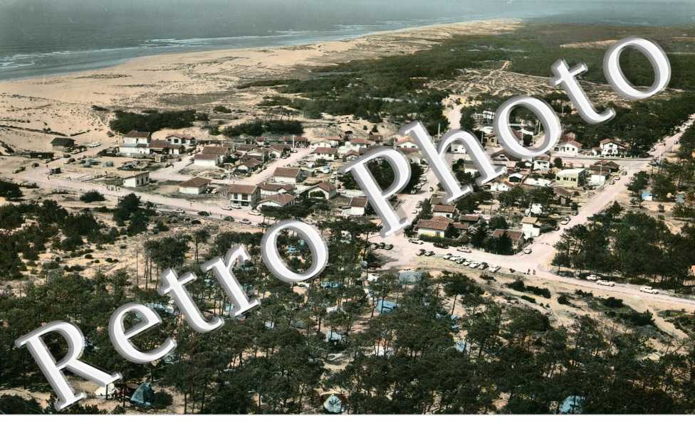 Vue générale aerienne de la Station - Plage et Camping