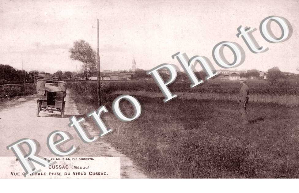 Vue generale prise du Vieux Cussac