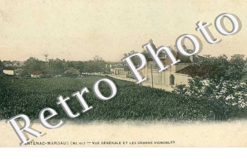 CANTENAC-MARGAUX vue generale et les grands vignobles