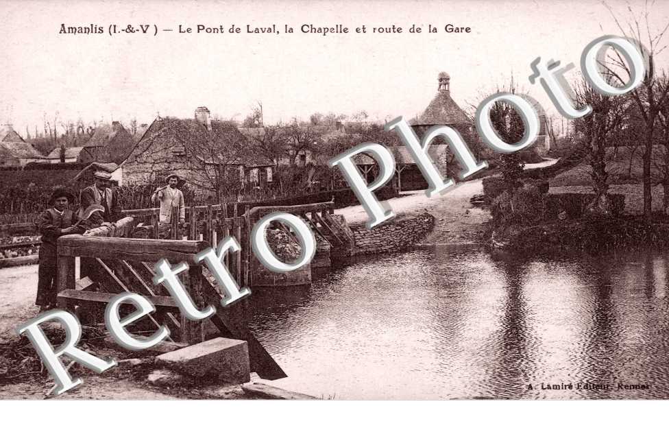 le pont de Laval, la Chapelle et route de la gare
