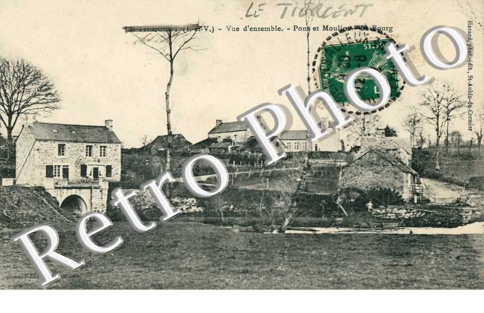 vue d'ensemble Pont et Moulin Le Bourg