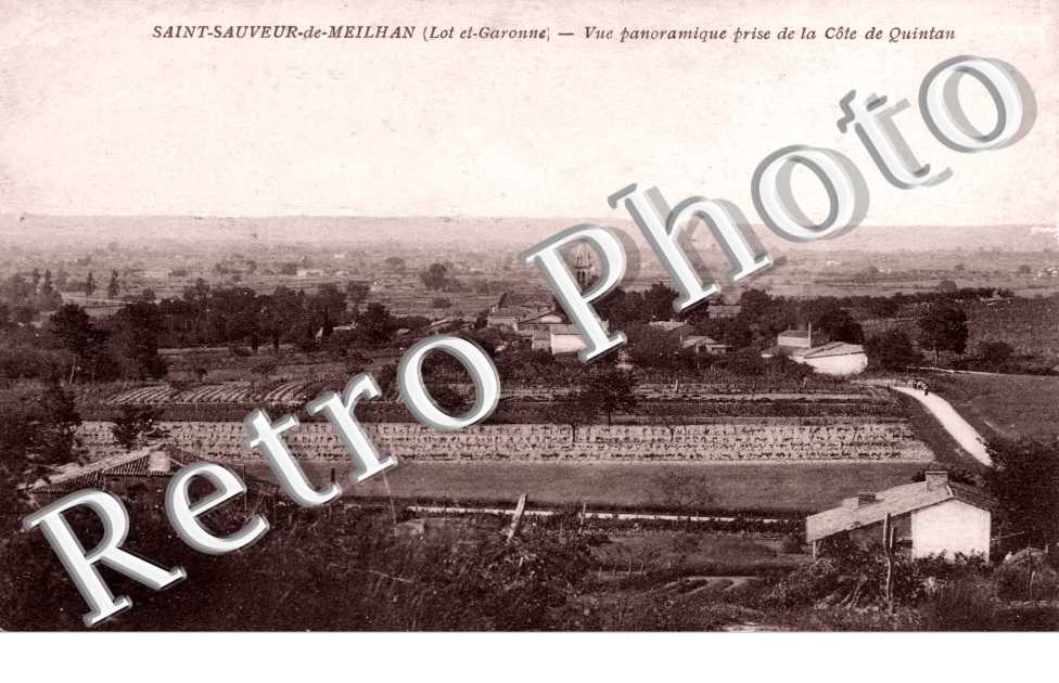 vue panoramique prise de la cote de Quintan