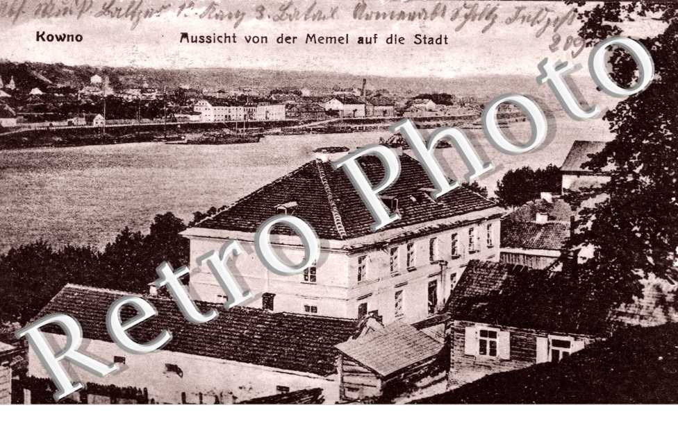Kowno - Aussicht Von der Memel auf die Stadt