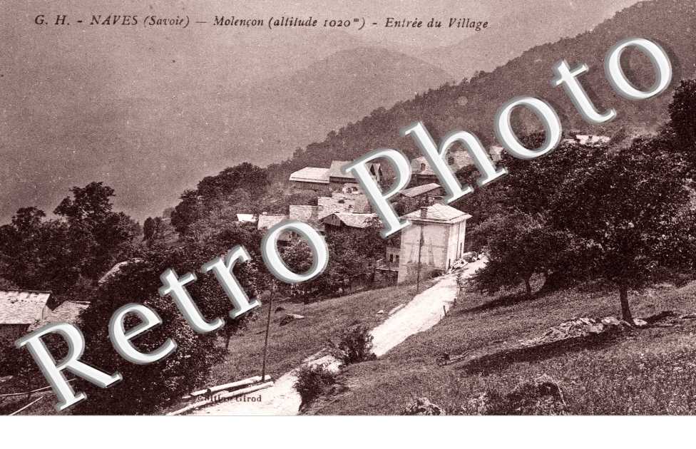 Naves - Milençon - Entrée du Village