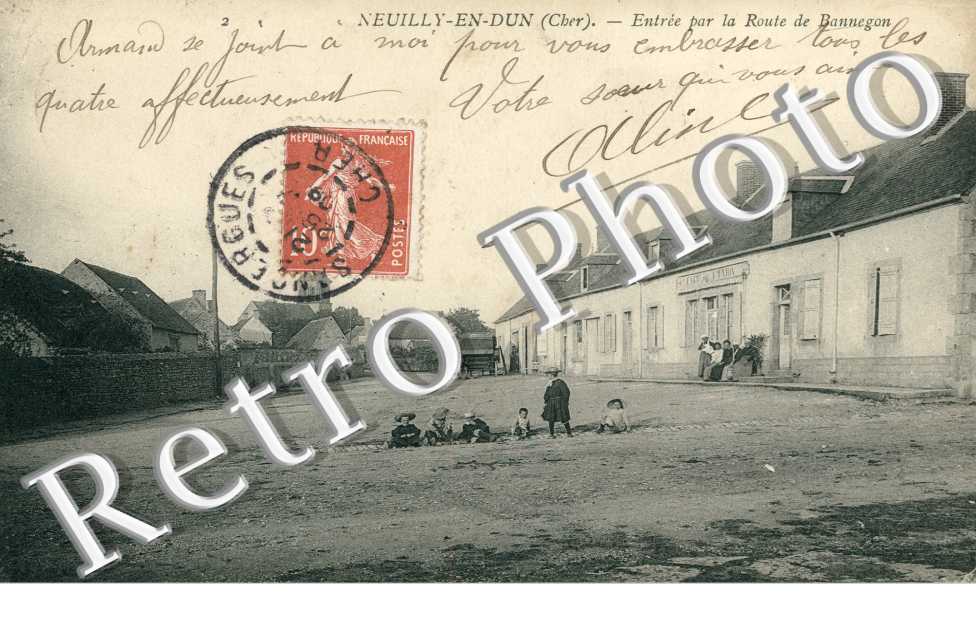 entree par la route de Bannegon