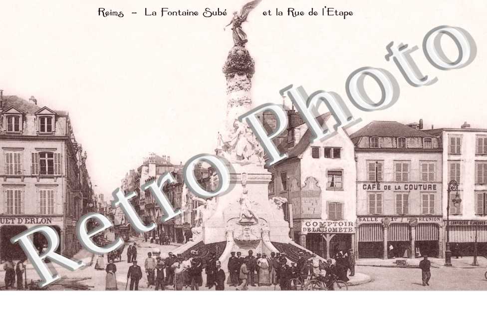 la fontaine Sube et la rue de l'Etape