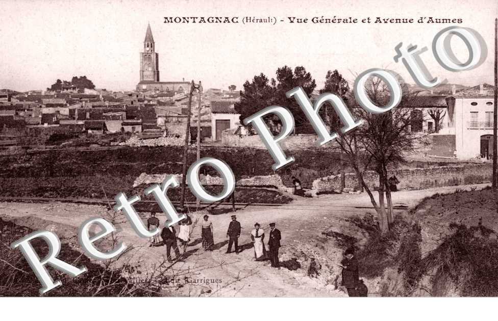 Vue generale et avenue d'Aumes