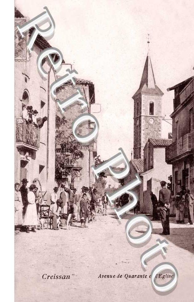 Avenue de Quarante et l'eglise