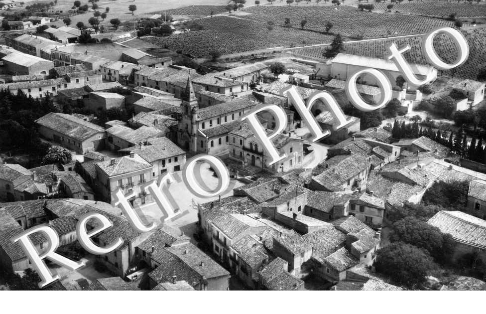 vue generale aerienne, la place