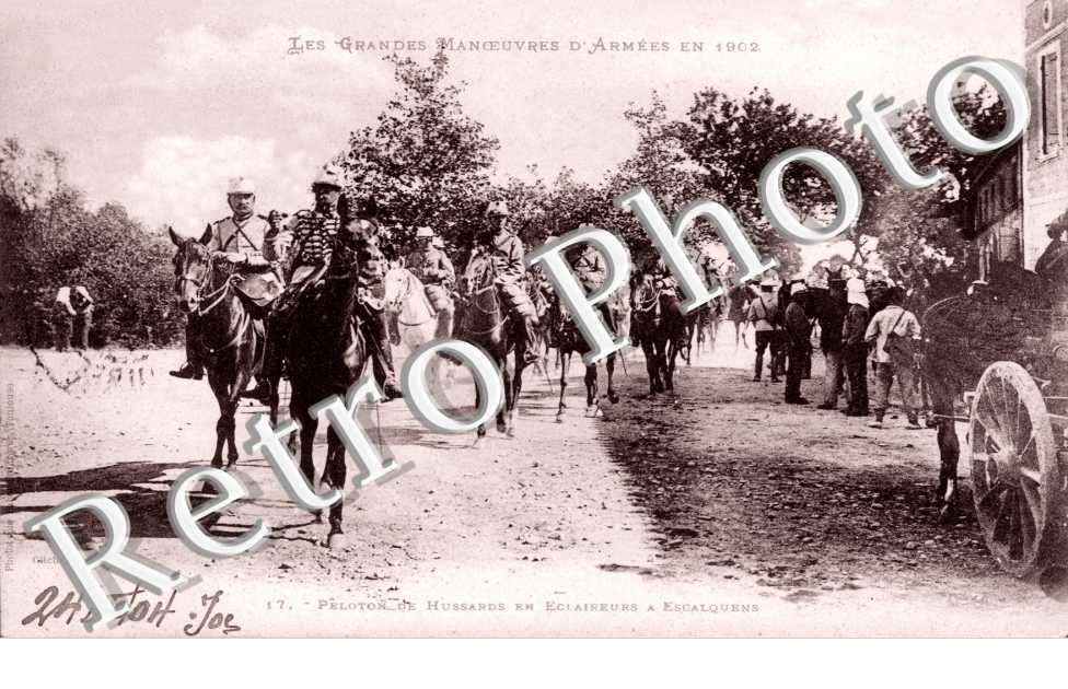 Peloton de hussards en éclaireurs