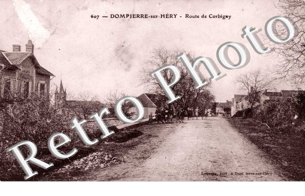 Dompierre-sur-Hery  -  Route de Coligny