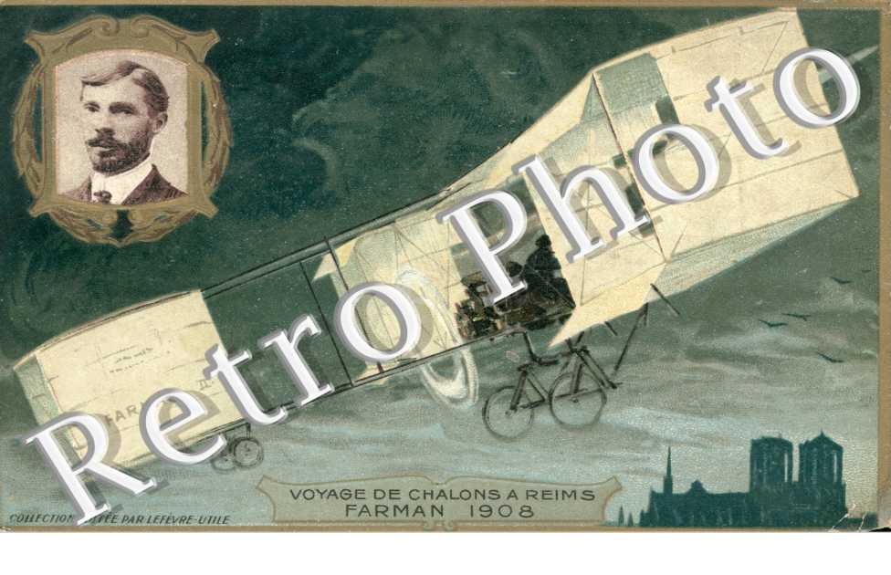 voyage de Chalons a Reims Farman 1908