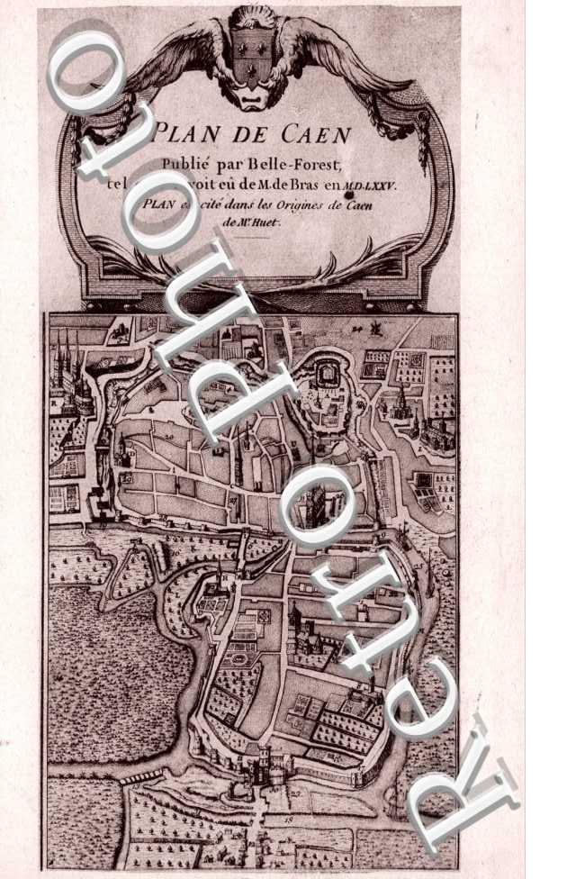 plan de Caen