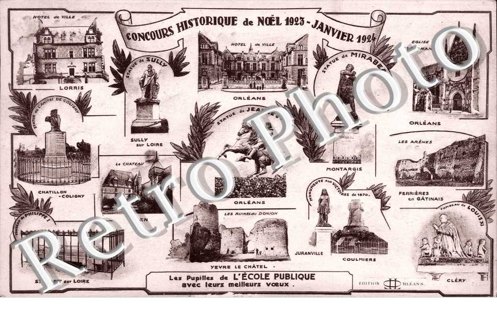 Concours Historique de Noël 1923 - les Pupilles de l'Ecole Publique