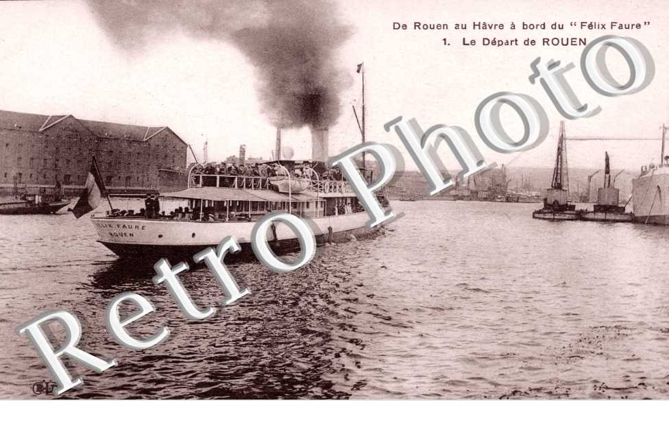 De Rouen au Havre a bord du Felix Faure