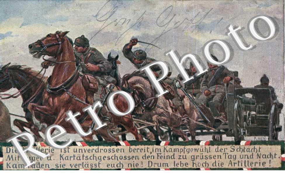 Die Artillerie ist ...