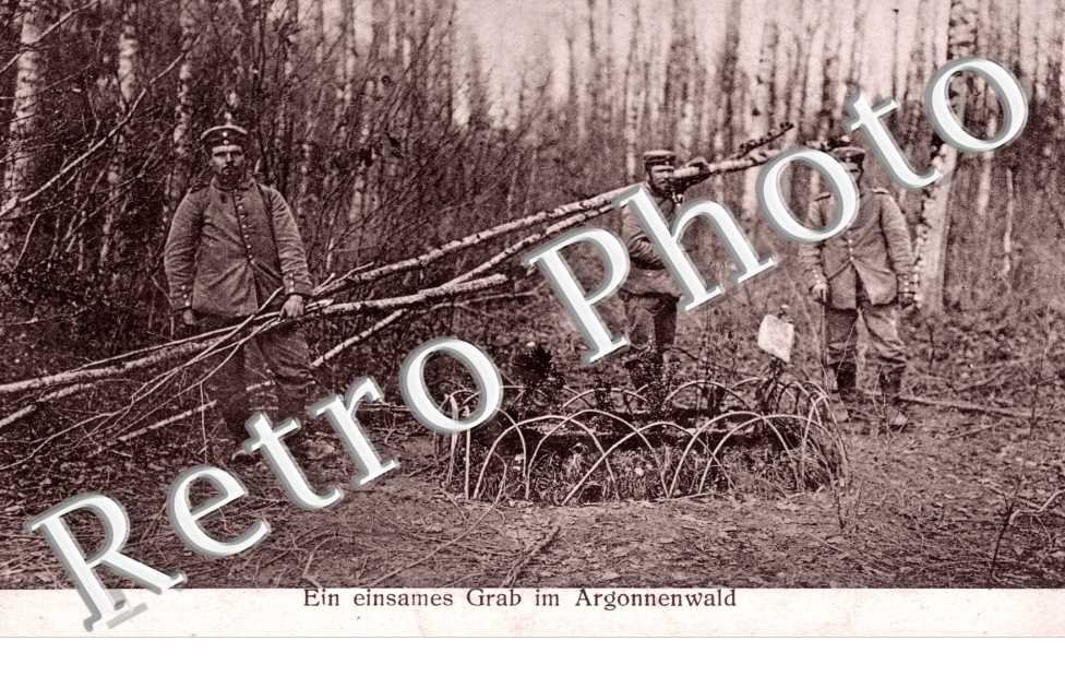 ein einsames Grab im Argonnenwald