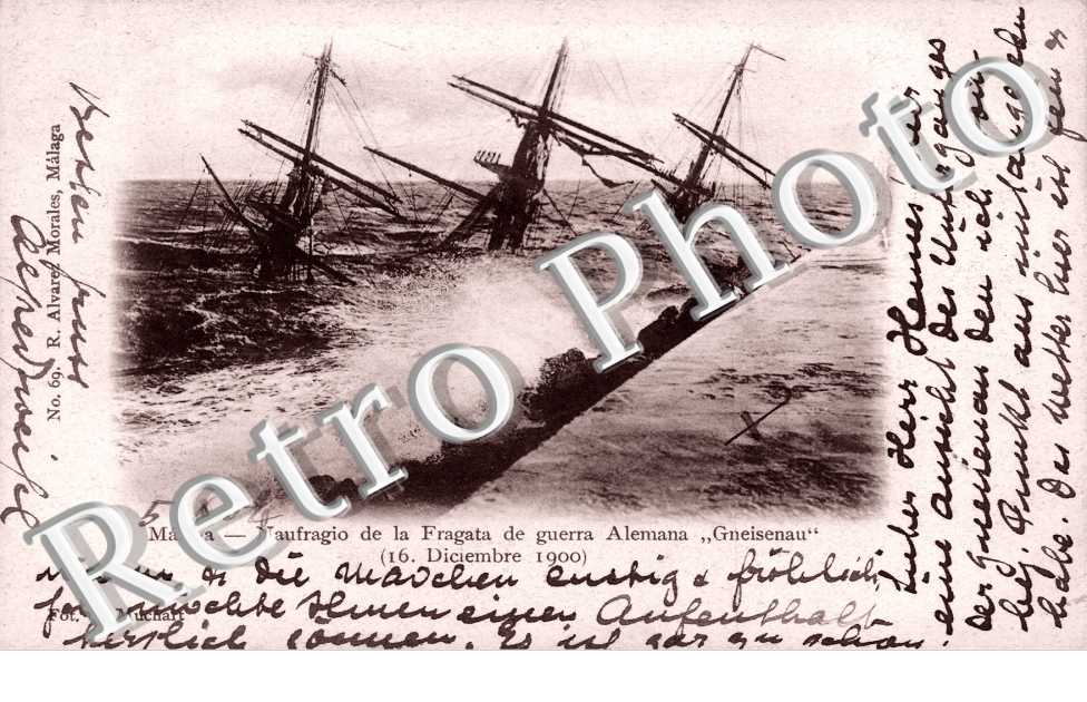 Naufragio de la Fragata de guerra Alemana Gnesenau - 16 Diciembre 1900