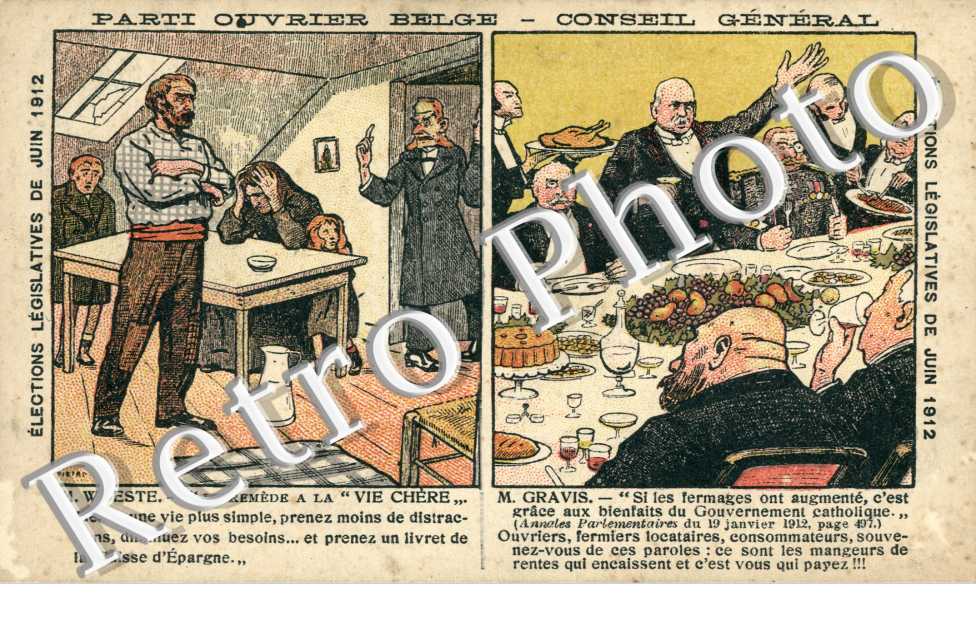 parti ouvrier Belge Elections legislatives de juin 1912