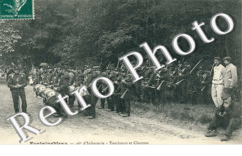 46eme d'infanterie . Tambours et clairons