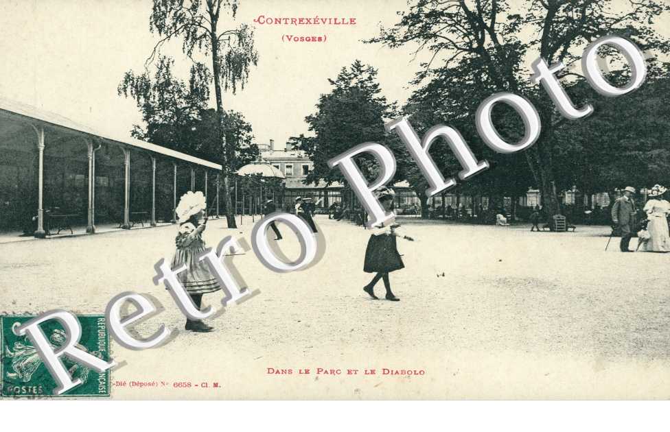 dans le parc et le diabolo