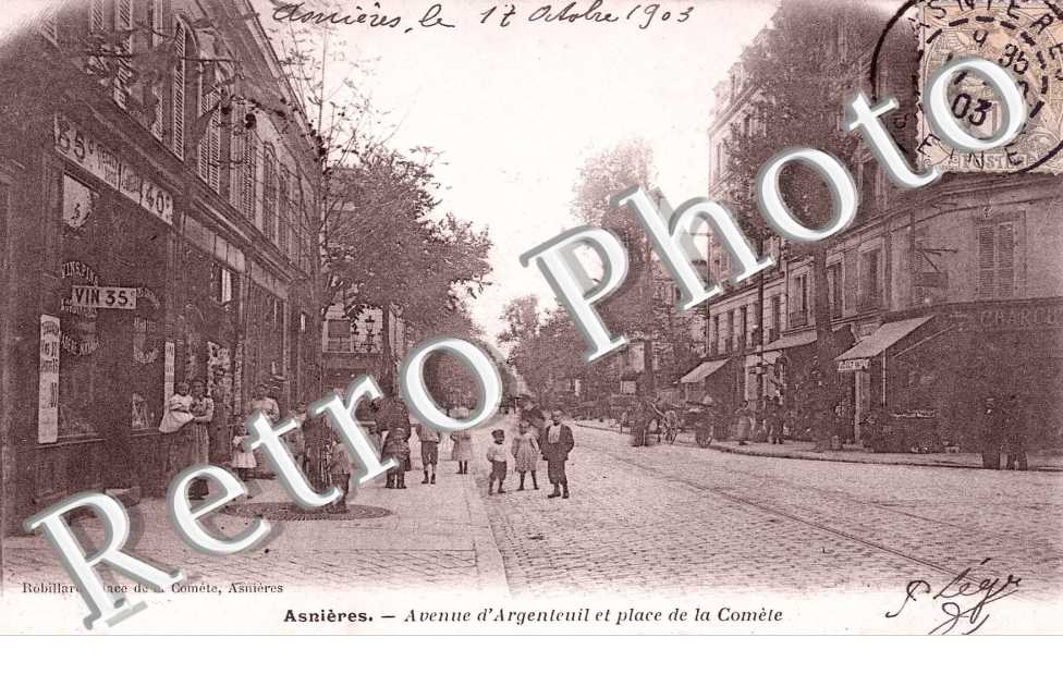 avenue d'Argenteuil et place de la Comète