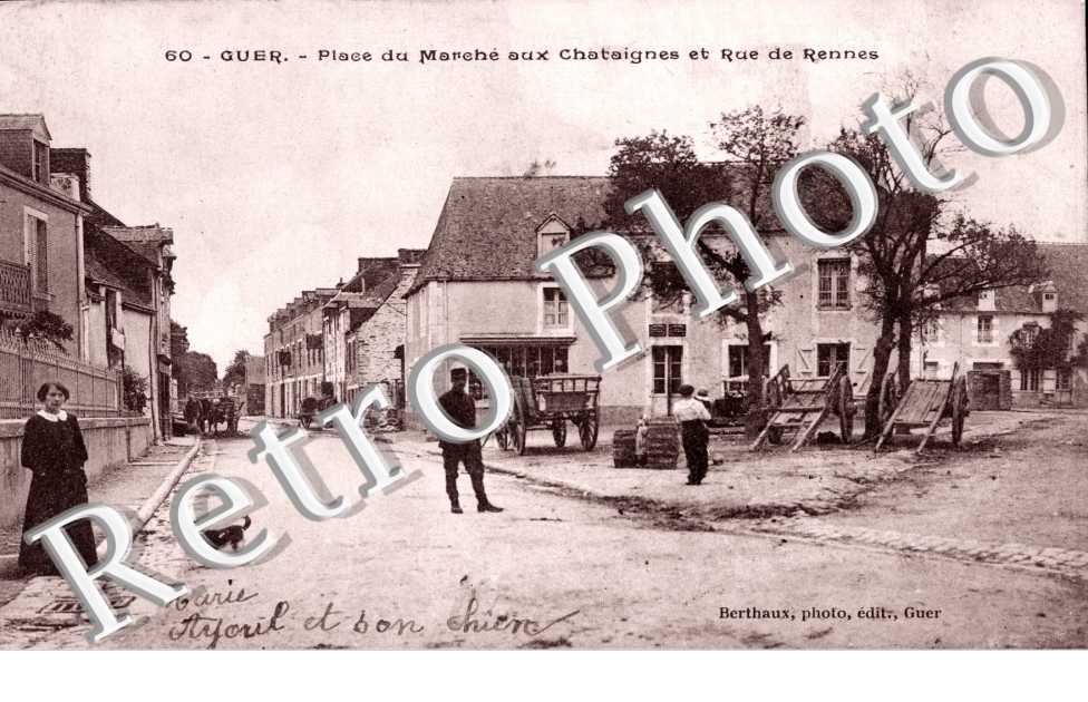 Place du marche aux chataignes et Rue de Rennes