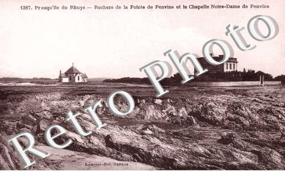 Rochers de la Pointe de Penvins et la Chapelle Notre Dame de Penvins