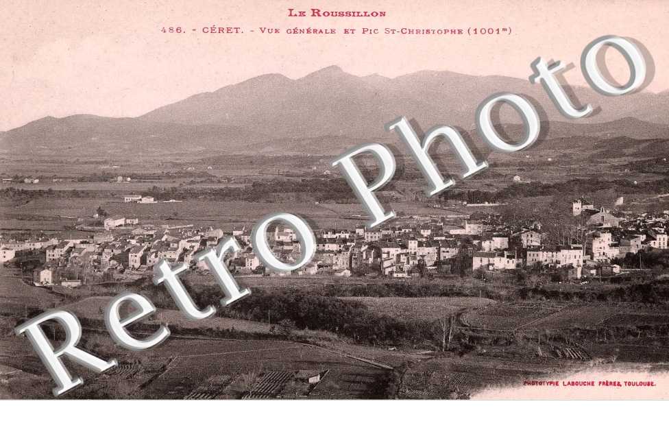 vue generale  et Pic Saint--Christophe