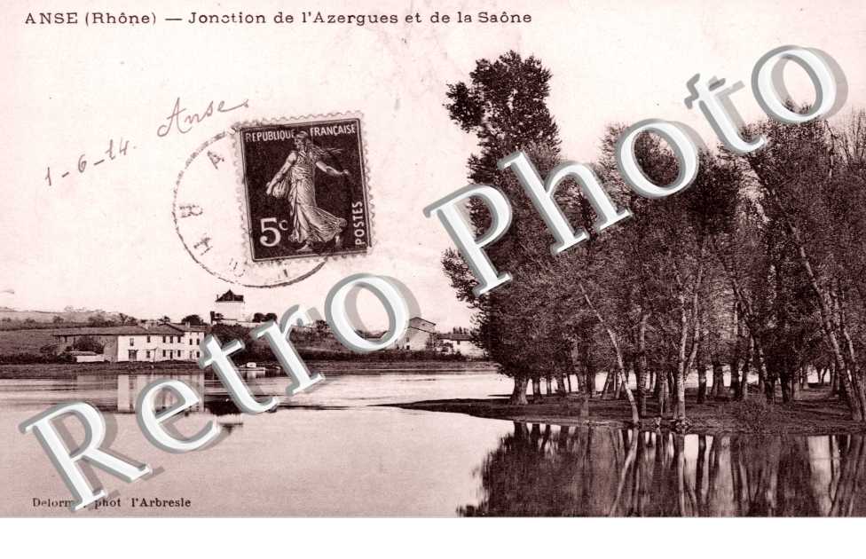 Jonction de l'Azergues et de la Saone