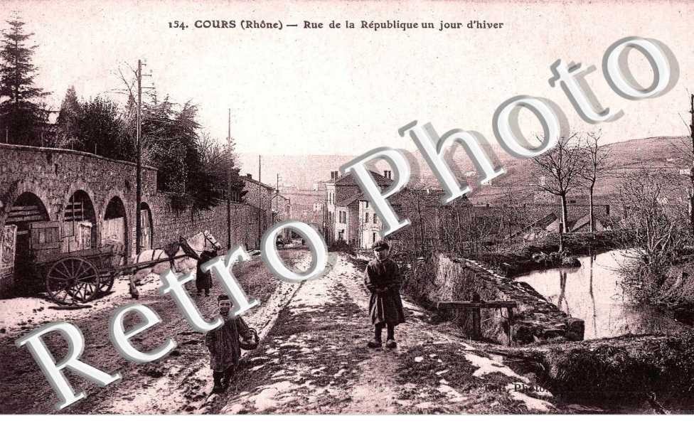 Rue de la republique un jour d'hiver