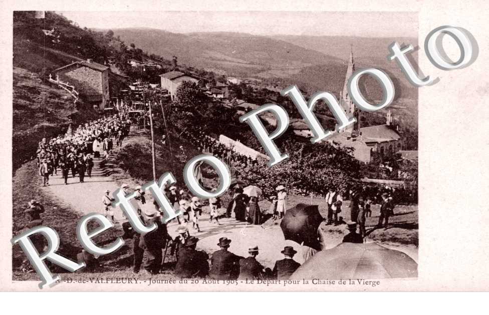 journee du 20 aout 1905, le depart pour la chaise de la vierge