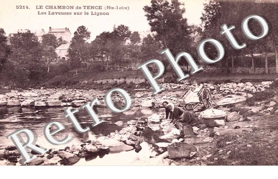 chambon sur tence, les laveuses sur le lignon