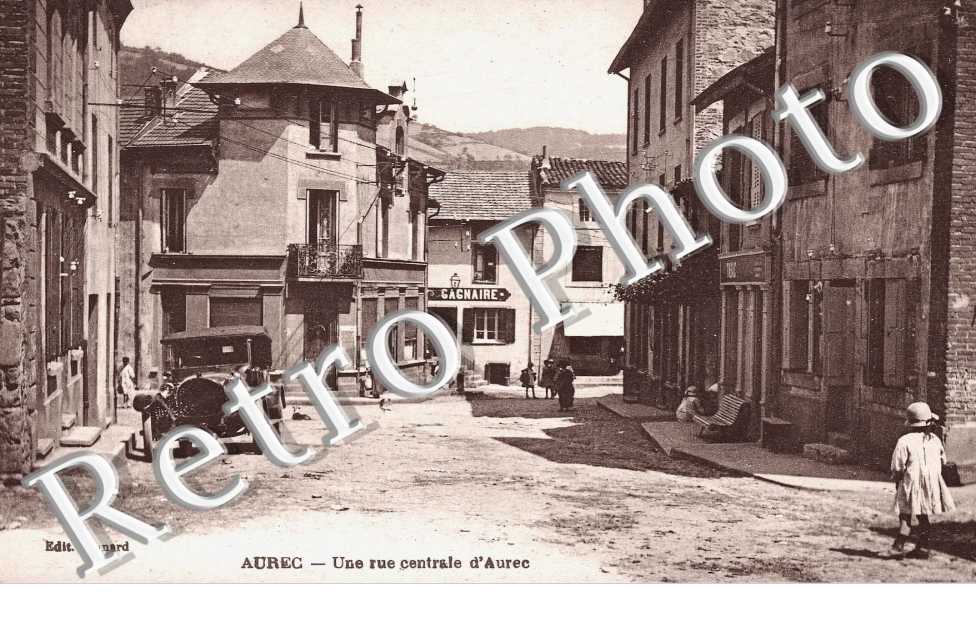 une rue centrale d'Aurec