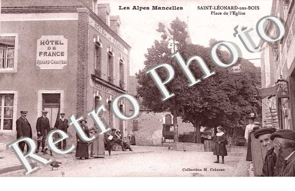 Place de l'eglise - hotel de France proprietaire Richard - Chauyeau