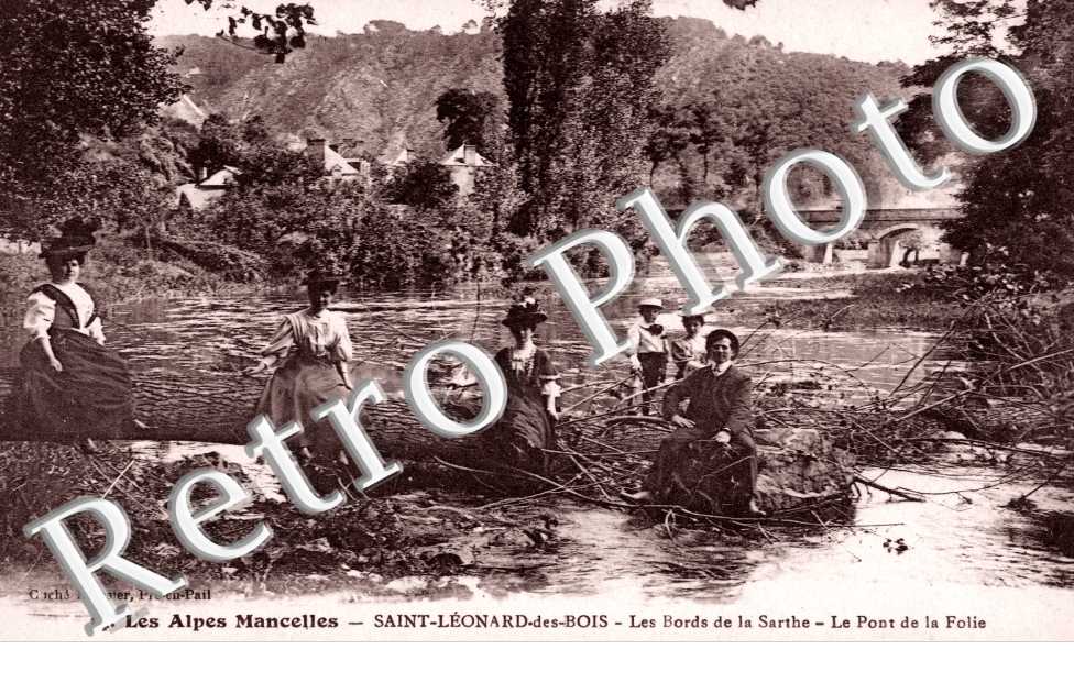 le Pont de la Folie, les Bords de la Sarthe