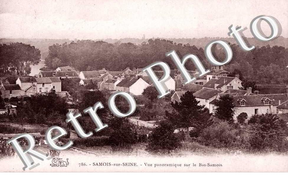 vue panoramique sur le bas samois
