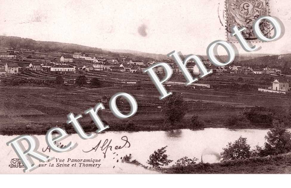 vue panoramique sur la seine et thomery