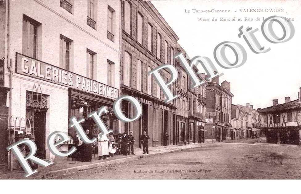 Place du marche et Rue de la republique