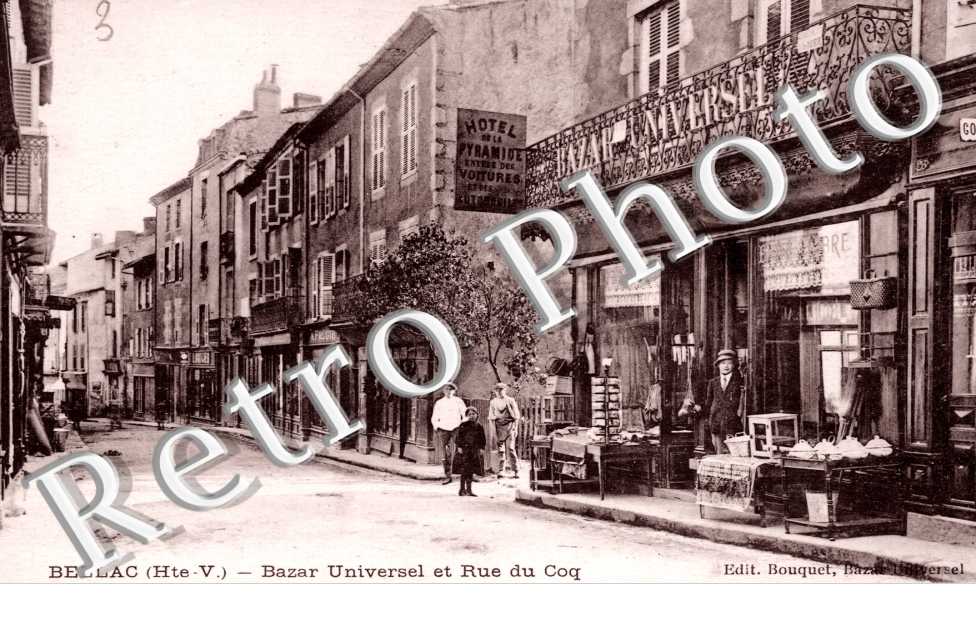 Bazar universel et rue du coq