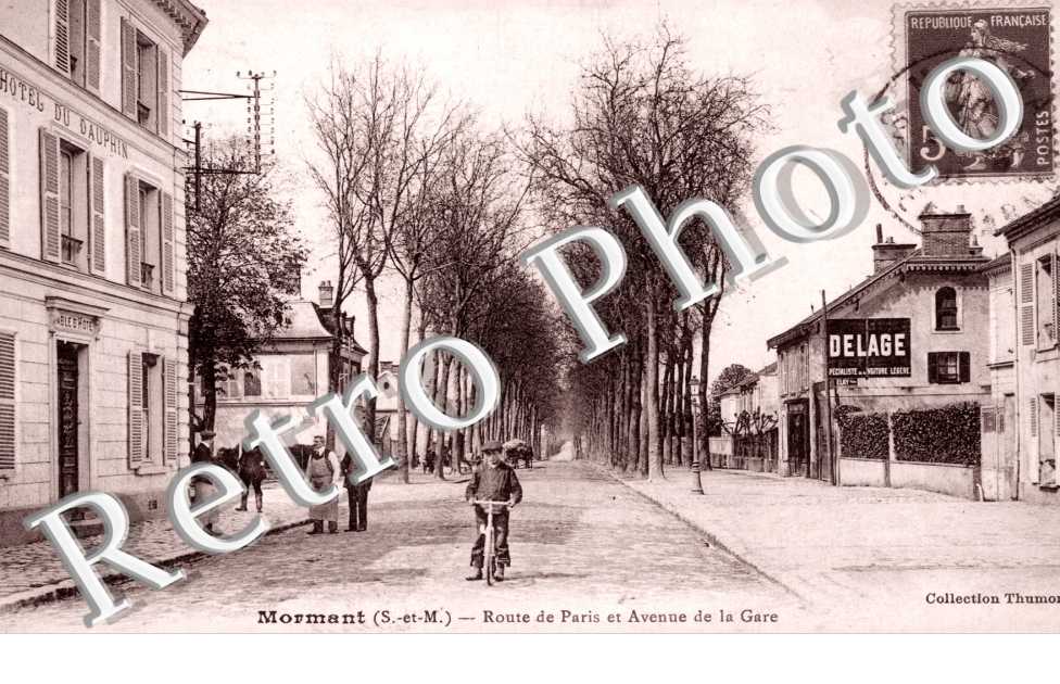 la Route de Paris et l'Avenue de la Gare