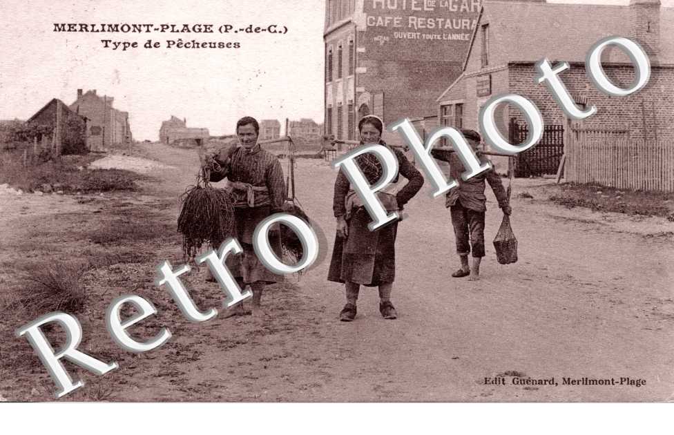 MERLIMONT-PLAGE Types de Pecheuses  (peche)