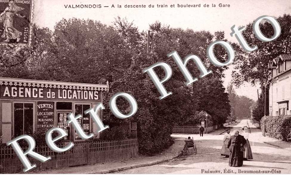 la descente du train et boulevard de la gare - agence de location de la gare A Julien