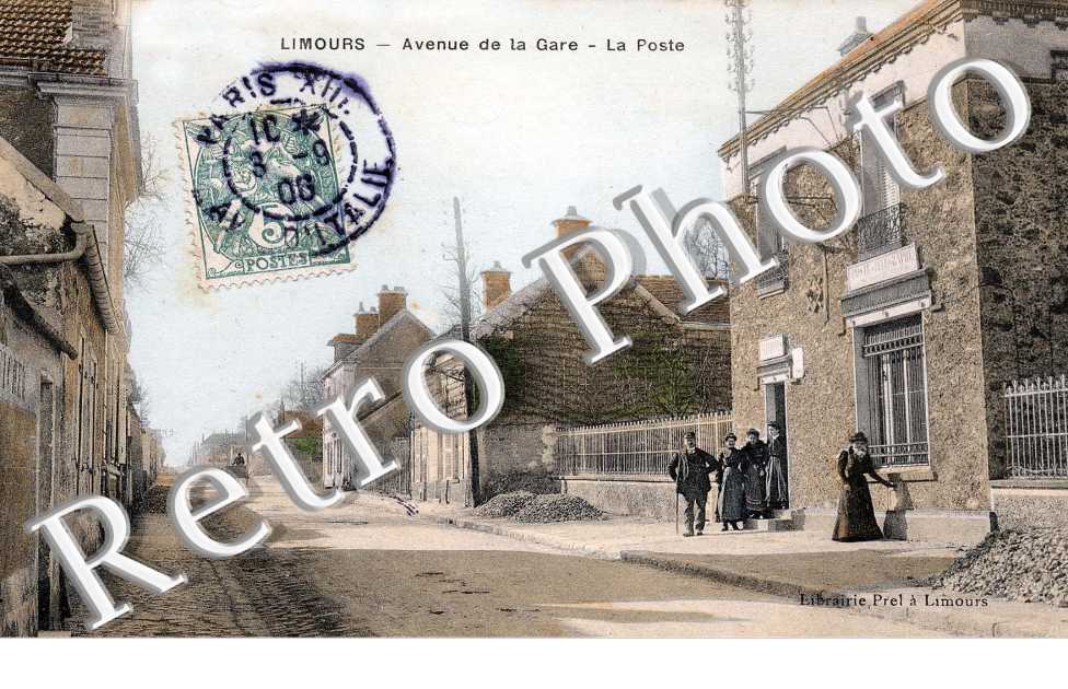 Avenue de la gare - La poste (couleur)