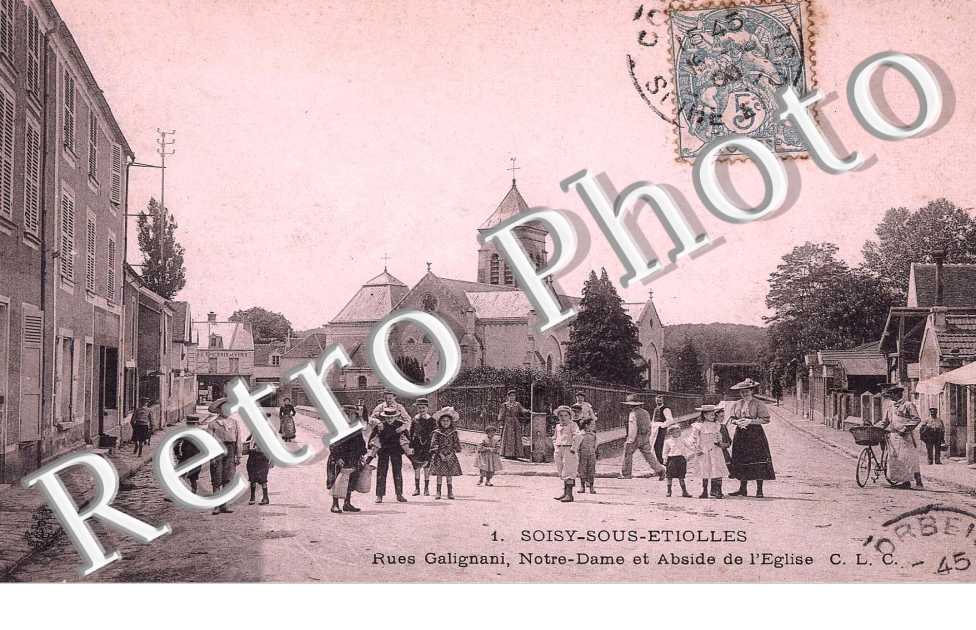 rues Galignani, Notre Dame et Abside de l'Eglise
